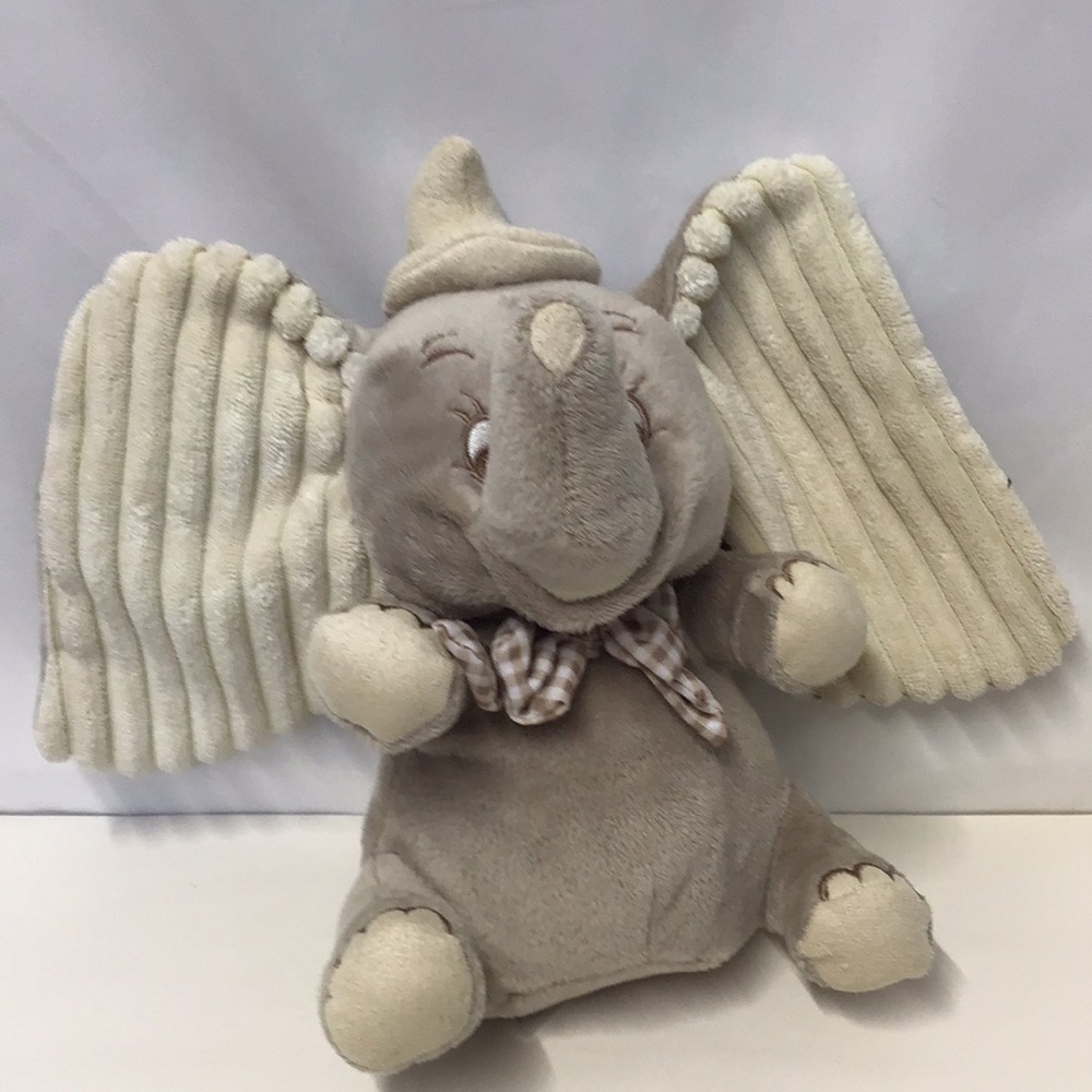 Plush Elephant Home Accent stuffy in Gray and Cream little Dumbo Disney plush